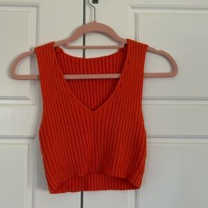 Women’s orange tank top